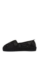 Kadın Siyah Desenli Espadril | Derimod Kadın Siyah Desenli Espadril | Derimod