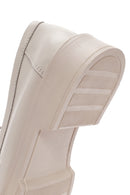 Women's Cream Tassel Leather Casual Loafer | Derimod Women's Cream Tassel Leather Casual Loafer | Derimod