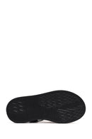 Women's Black Strappy Thick-Sole Leather Sandals | Derimod Women's Black Strappy Thick-Sole Leather Sandals | Derimod