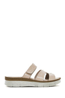 Women's Mink Leather Comfort Slippers | Derimod Women's Mink Leather Comfort Slippers | Derimod