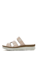 Women's Mink Leather Comfort Slippers | Derimod Women's Mink Leather Comfort Slippers | Derimod