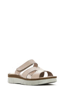 Women's Mink Leather Comfort Slippers | Derimod Women's Mink Leather Comfort Slippers | Derimod