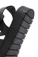 Women's Black Leather Ankle Buckle Sandals | Derimod Women's Black Leather Ankle Buckle Sandals | Derimod