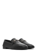 Kadın Siyah Tokalı Deri Loafer | Derimod Kadın Siyah Tokalı Deri Loafer | Derimod