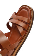 Women's Brown Ankle Buckle Leather Sandals | Derimod Women's Brown Ankle Buckle Leather Sandals | Derimod