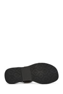 Women's Black Buckled Leather Sandals | Derimod Women's Black Buckled Leather Sandals | Derimod