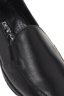 Women's Black Leather Comfort Loafer | Derimod Women's Black Leather Comfort Loafer | Derimod