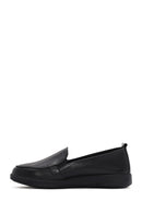 Women's Black Leather Comfort Loafer | Derimod Women's Black Leather Comfort Loafer | Derimod