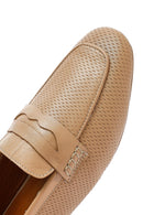 Kadın Bej Deri Loafer | Derimod Kadın Bej Deri Loafer | Derimod