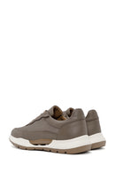 Men's Mink Lace-up Leather Sneaker | Derimod Men's Mink Lace-up Leather Sneaker | Derimod