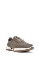Men's Mink Lace-up Leather Sneaker | Derimod Men's Mink Lace-up Leather Sneaker | Derimod