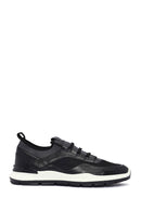 Men's Black Lace-Up Leather Casual Sneaker | Derimod Men's Black Lace-Up Leather Casual Sneaker | Derimod
