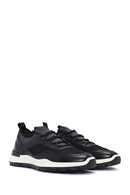 Men's Black Lace-Up Leather Casual Sneaker | Derimod Men's Black Lace-Up Leather Casual Sneaker | Derimod