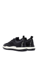 Men's Black Lace-Up Leather Casual Sneaker | Derimod Men's Black Lace-Up Leather Casual Sneaker | Derimod