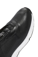 Men's Black Lace-up Leather Sneaker | Derimod Men's Black Lace-up Leather Sneaker | Derimod