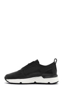 Men's Black Lace-up Leather Sneaker | Derimod Men's Black Lace-up Leather Sneaker | Derimod