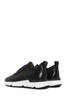 Men's Black Lace-up Leather Sneaker | Derimod Men's Black Lace-up Leather Sneaker | Derimod