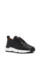 Men's Black Lace-up Leather Sneaker | Derimod Men's Black Lace-up Leather Sneaker | Derimod
