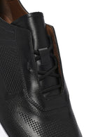 Men's Black Lace-up Leather Sneaker | Derimod Men's Black Lace-up Leather Sneaker | Derimod