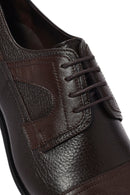 Men's Brown Laced Leather Classic Shoes | Derimod Men's Brown Laced Leather Classic Shoes | Derimod