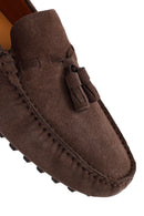 Men's Mink Tassel Suede Leather Loafer | Derimod Men's Mink Tassel Suede Leather Loafer | Derimod