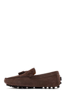 Men's Mink Tassel Suede Leather Loafer | Derimod Men's Mink Tassel Suede Leather Loafer | Derimod