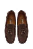 Men's Mink Tassel Suede Leather Loafer | Derimod Men's Mink Tassel Suede Leather Loafer | Derimod