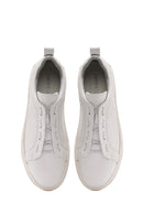 Men's White Lace-up Leather Sneaker | Derimod Men's White Lace-up Leather Sneaker | Derimod