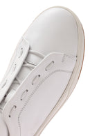 Men's White Lace-up Leather Sneaker | Derimod Men's White Lace-up Leather Sneaker | Derimod