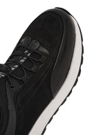 Erkek Siyah Bağcıklı Deri Sneaker | Derimod Erkek Siyah Bağcıklı Deri Sneaker | Derimod