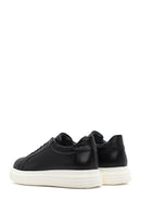 Men's Black Thick Sole Lace Up Leather Sneaker | Derimod Men's Black Thick Sole Lace Up Leather Sneaker | Derimod