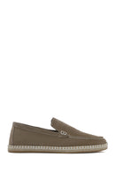 Men's Beige Suede Leather Espadrille | Derimod Men's Beige Suede Leather Espadrille | Derimod