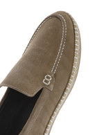 Men's Beige Suede Leather Espadrille | Derimod Men's Beige Suede Leather Espadrille | Derimod