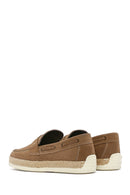 Men's Beige Suede Leather Casual Loafer | Derimod Men's Beige Suede Leather Casual Loafer | Derimod
