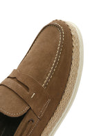 Men's Beige Suede Leather Casual Loafer | Derimod Men's Beige Suede Leather Casual Loafer | Derimod