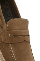 Men's Beige Suede Leather Casual Loafer | Derimod Men's Beige Suede Leather Casual Loafer | Derimod