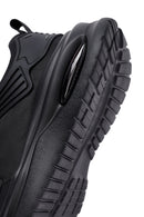 Erkek Siyah Bağcıklı Kalın Tabanlı Kumaş Sneaker | Derimod Erkek Siyah Bağcıklı Kalın Tabanlı Kumaş Sneaker | Derimod