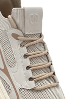 Erkek Bej Bağcıklı Deri Sneaker | Derimod Erkek Bej Bağcıklı Deri Sneaker | Derimod