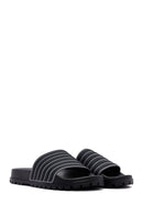 Men's Black Slippers | Derimod Men's Black Slippers | Derimod