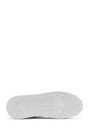 Men's White Lace-up Leather Sneaker | Derimod Men's White Lace-up Leather Sneaker | Derimod