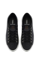 Men's Black Lace-up Leather Sneaker | Derimod Men's Black Lace-up Leather Sneaker | Derimod