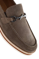 Men's Mink Suede Leather Casual Loafer | Derimod Men's Mink Suede Leather Casual Loafer | Derimod