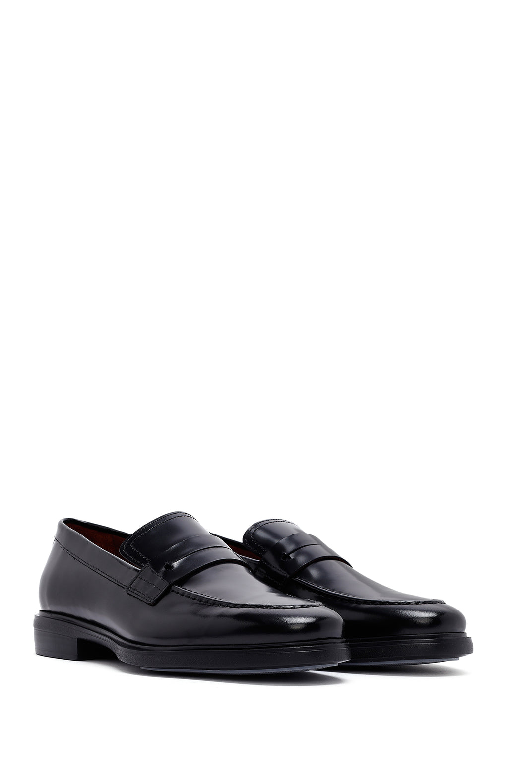 Erkek Siyah Deri Klasik Loafer