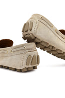 Men's Beige Suede Leather Loafer | Derimod Men's Beige Suede Leather Loafer | Derimod