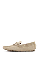 Men's Beige Suede Leather Loafer | Derimod Men's Beige Suede Leather Loafer | Derimod