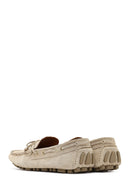 Men's Beige Suede Leather Loafer | Derimod Men's Beige Suede Leather Loafer | Derimod