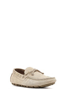 Men's Beige Suede Leather Loafer | Derimod Men's Beige Suede Leather Loafer | Derimod