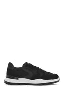 Men's Black Lace-up Leather Sneaker | Derimod Men's Black Lace-up Leather Sneaker | Derimod