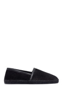 Men's Black Suede Leather Espadrilles | Derimod Men's Black Suede Leather Espadrilles | Derimod