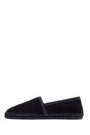 Men's Black Suede Leather Espadrilles | Derimod Men's Black Suede Leather Espadrilles | Derimod